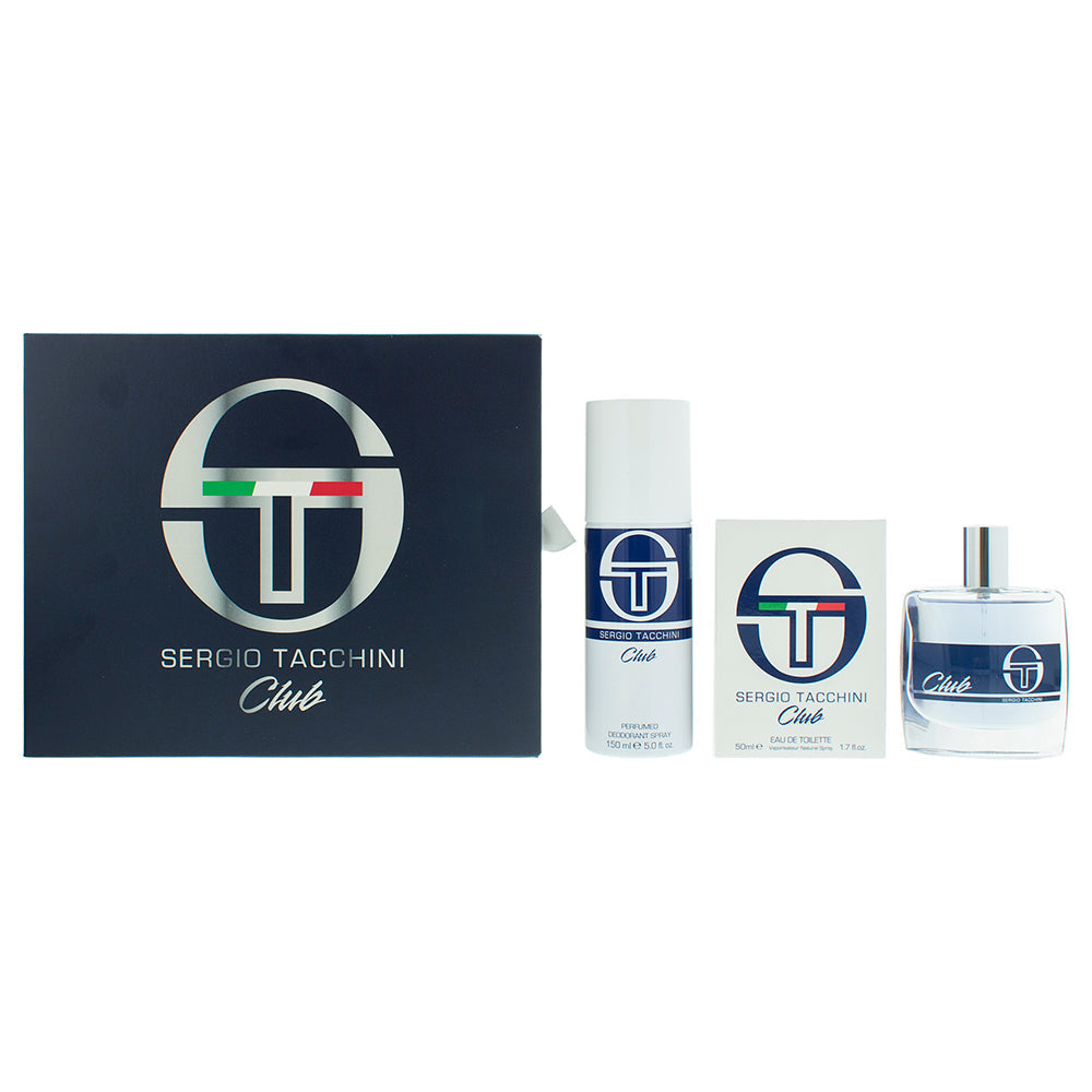 Sergio Tacchini Club Gift Set 50ml EDT + 150ml Deodorant Spray