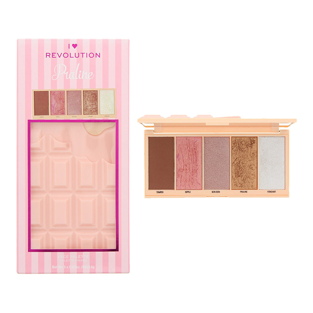 Makeup Revolution I Heart Revolution Praline Chocolate Face Palette