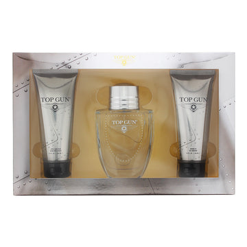 Top Gun Chevron Gift Set 100ml EDT + 100ml Shower Gel + 100ml Aftershave Balm