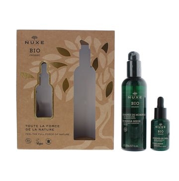Nuxe Bio Organic Gift Set 30ml Chia Seeds Essential Antioxidant Serum + 200ml Moringa Seeds Micellar Cleansing Water