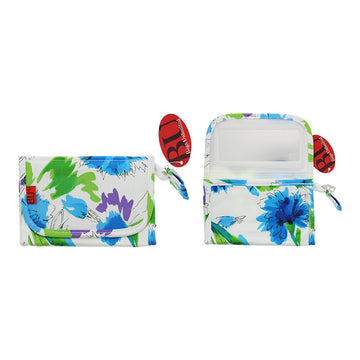 Bags Unlimited Rome Cosmetic Bag With Mirror - Blue