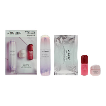 Shiseido Brightening Essentials Eye Gift Set 50ml Power Infusing Concentrate + 15ml Eye Cream + 15ml Gel Cream + Power Brightening Mask