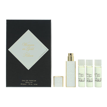By Kilian Woman In Gold Gift Set 4 x 7.5ml EDP Refill + Travel Spray