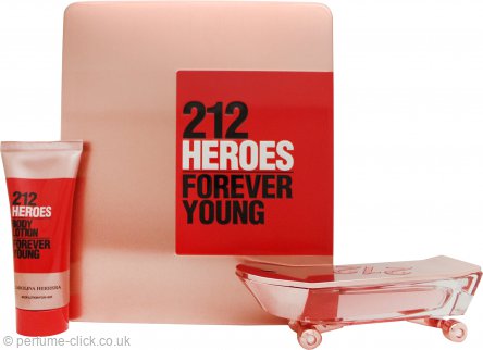 Carolina Herrera 212 Heroes Forever Young Gift Set 80ml EDP + 100ml Body Lotion + 10ml EDP